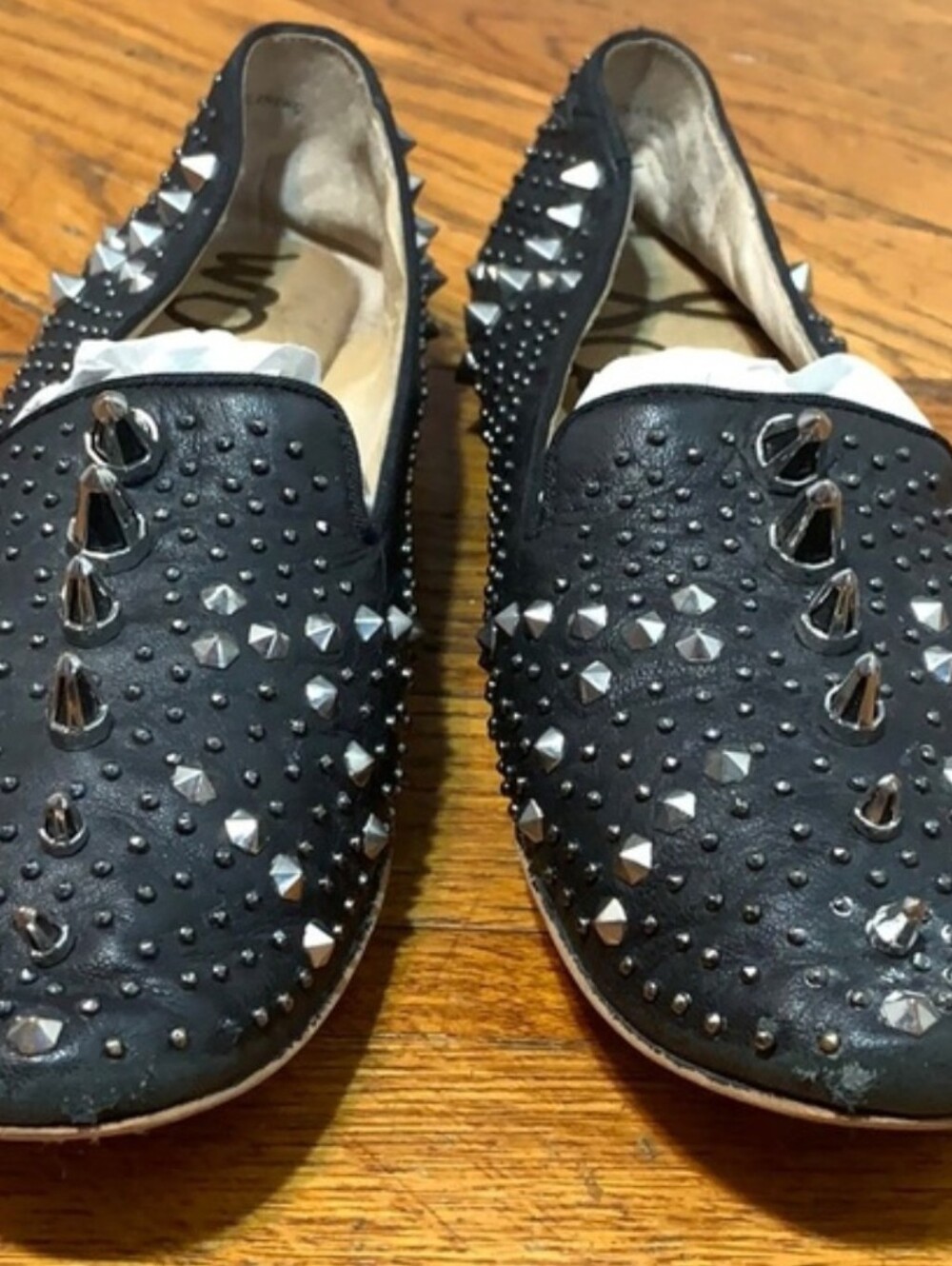 Sam Edelman Rare Black Studded Slip-On Women's Flats